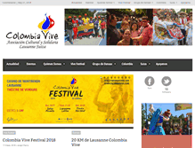 Tablet Screenshot of colombiavive.com